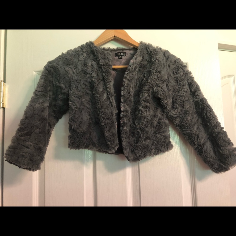 Faux fur mini coat. For dresses